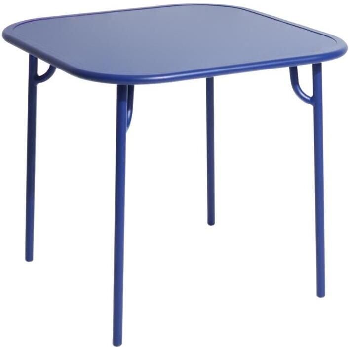 Petite Friture Week-end tuintafel 85x85 met dicht blad blauw