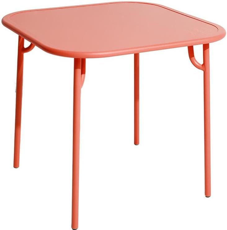 Petite Friture Week-end tuintafel 85x85 met dicht blad Coral