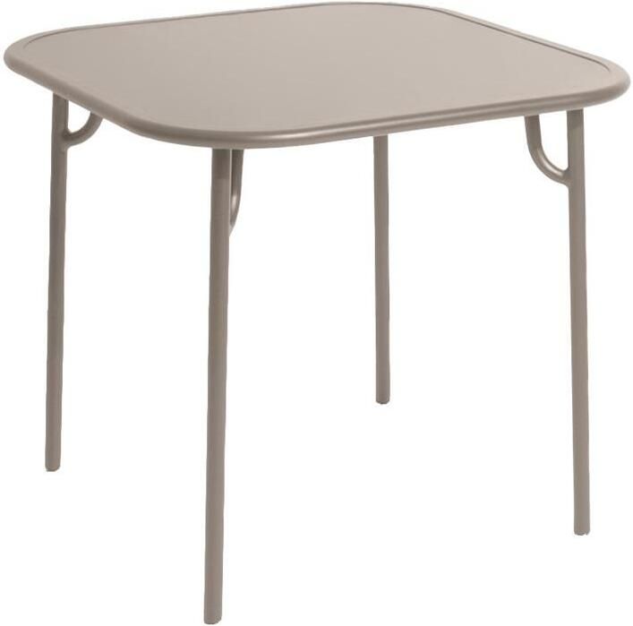 Petite Friture Week-end tuintafel 85x85 met dicht blad dune