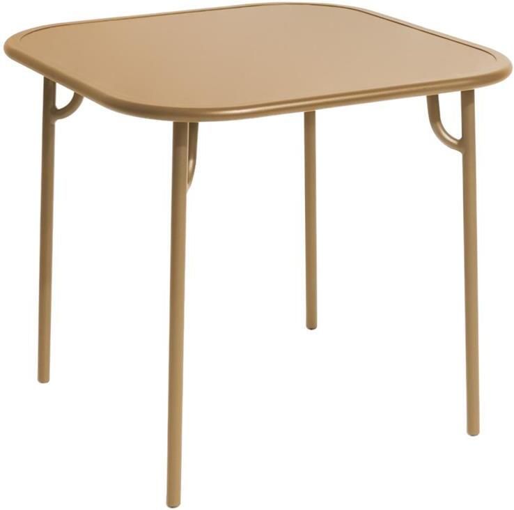 Petite Friture Week-end tuintafel 85x85 met dicht blad Gold