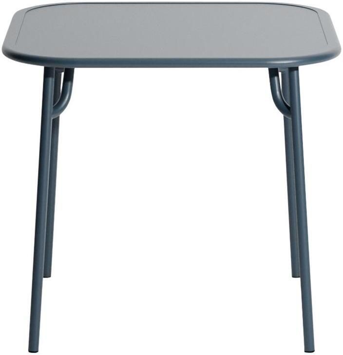 Petite Friture Week-end tuintafel 85x85 met dicht blad Grey Blue