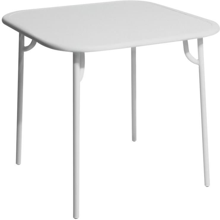 Petite Friture Week-end tuintafel 85x85 met dicht blad Pearl Grey