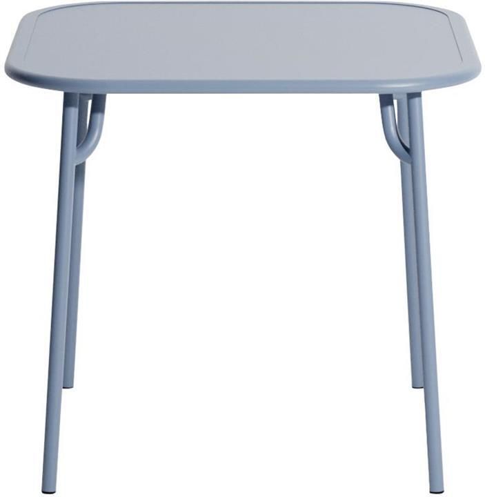 Petite Friture Week-end tuintafel 85x85 met dicht blad Pigeon Blue