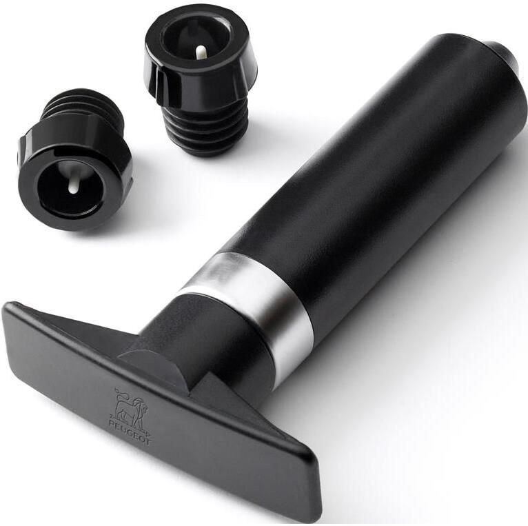 Peugeot Epivac vacuümpomp niet-mousserende wijn zwart 2 doppen