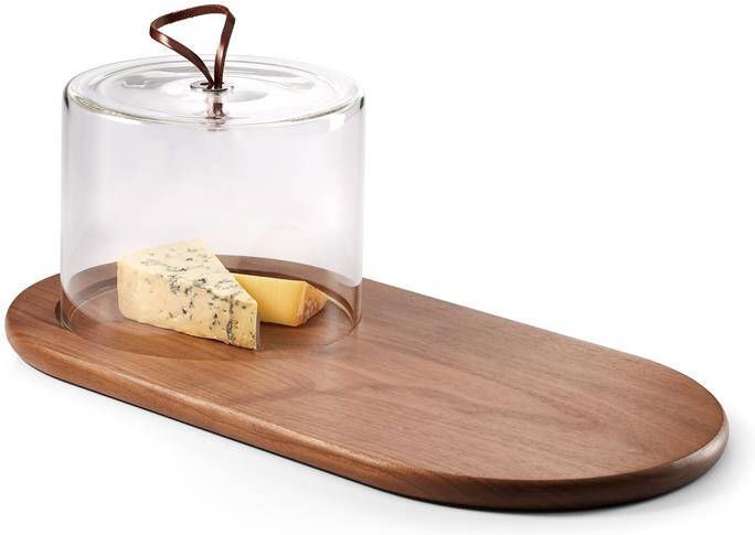 Philippi WALNUT Kaasplank Met Glazen Stolp