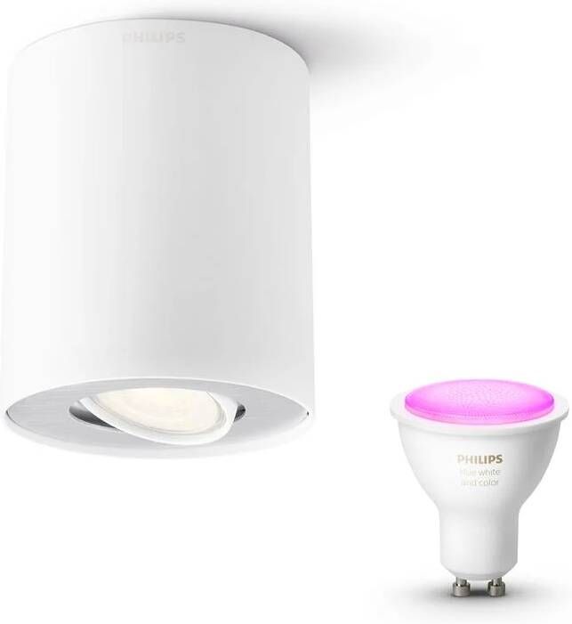 Philips Hue Philips Pillar Opbouwspot Wit Hue White & Color Ambiance 1 Spot - Foto 1