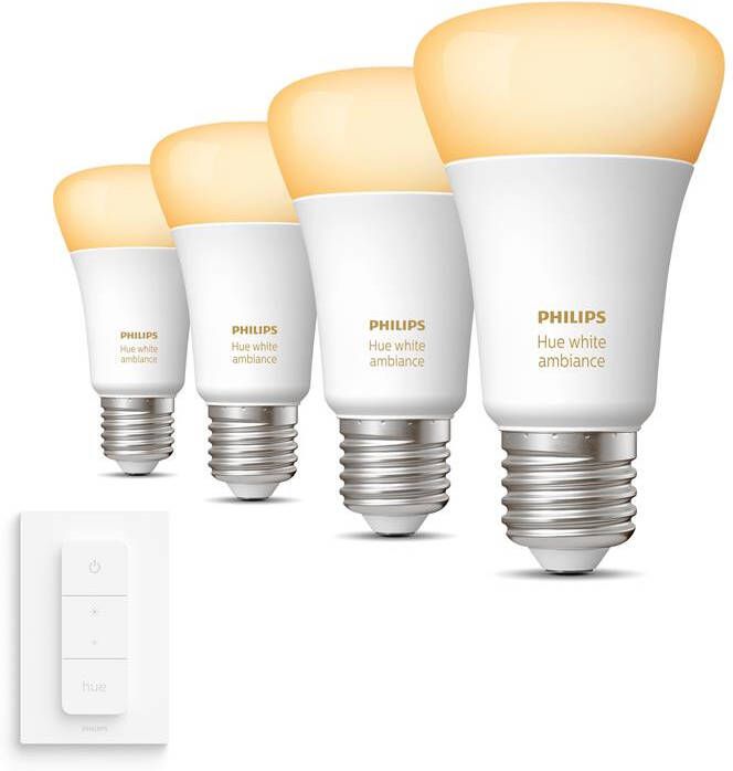 Philips Hue Uitbreidingspakket White Ambiance E27 Incl. Dimmer Switch