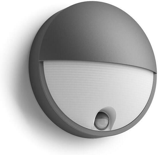 Philips Capricorn muurlamp antraciet met sensor