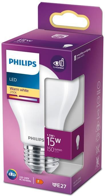 Philips LED Lamp Mat 15 W E27 warmwit licht