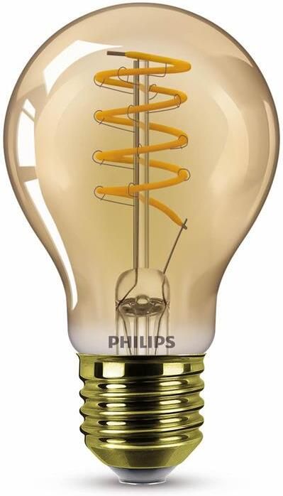 Philips LED Lamp Spiraal Goud 25 W E27 Dimbaar extra warmwit licht