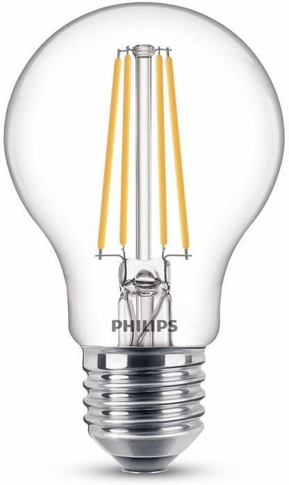 Philips LED Lamp Transparant 60 W E27 warmwit licht