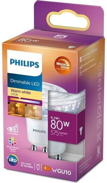Philips LED Spot 80 W GU10 Dimbaar warmwit licht