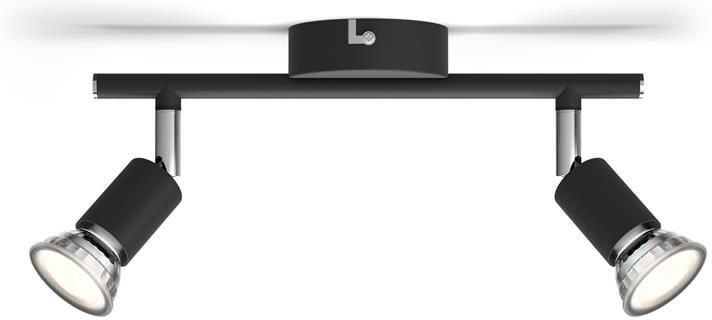 Philips Limbali opbouwspot 2-lichts zwart