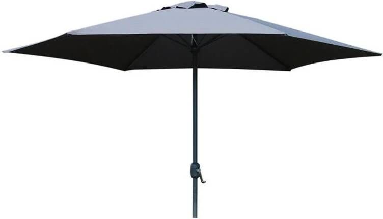 PimXL Parasol Luxe 6-ribs O 300cm antraciet