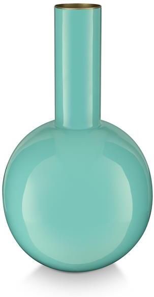 Pip Studio Bloemenvaas Blauwe vaas Metaal 15x26cm