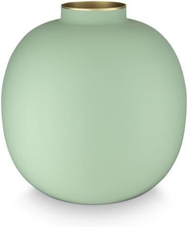 Pip Studio Bloemenvaas Groene vaas Metaal 23cm