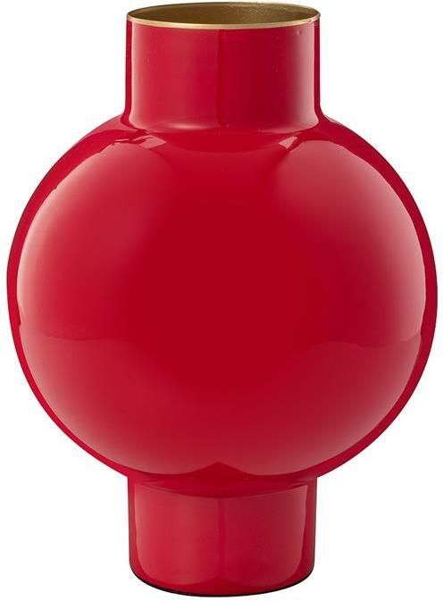 Pip Studio Bloemenvaas Metalen Vaas Rood 18x24cm