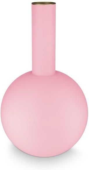 Pip Studio Bloemenvaas Roze vaas Metaal 24.5x42cm