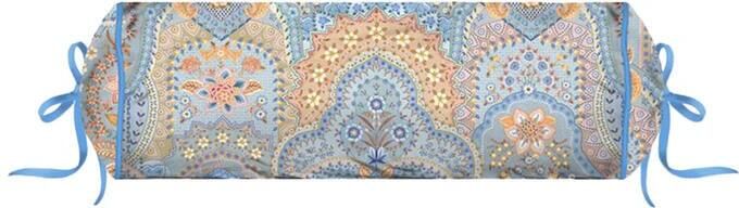 Pip Studio Jabali Flower Rolkussen 22 x 70 cm Blauw