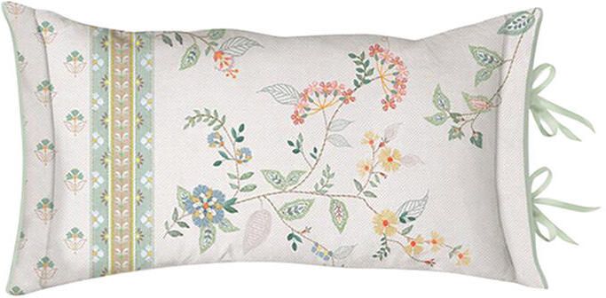 Pip Studio Kili Flower Sierkussen 35 x 60 cm Wit