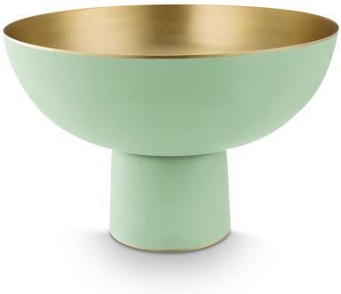 Pip Studio Ronde Schaal Serveerschaal Groen Metaal 30x20cm