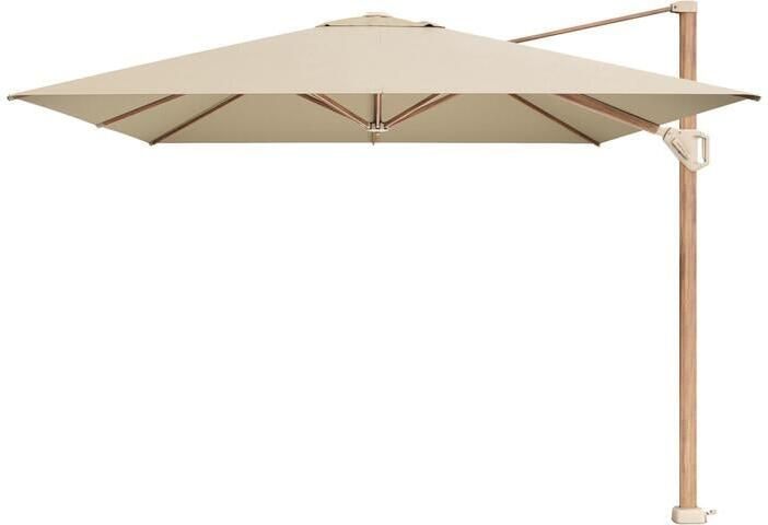 Platinum Challenger Zweefparasol T1 Premium 4x3 m. Champagne Teak