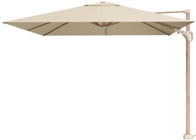 Platinum Challenger Zweefparasol T2 premium 3x3 m. Champagne Teak