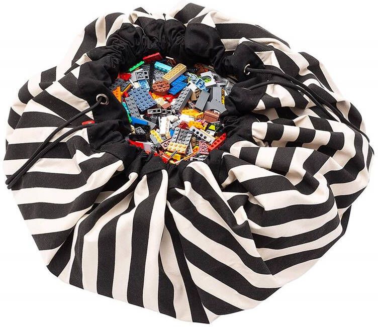 Play & Go Stripes Black toy storage bag