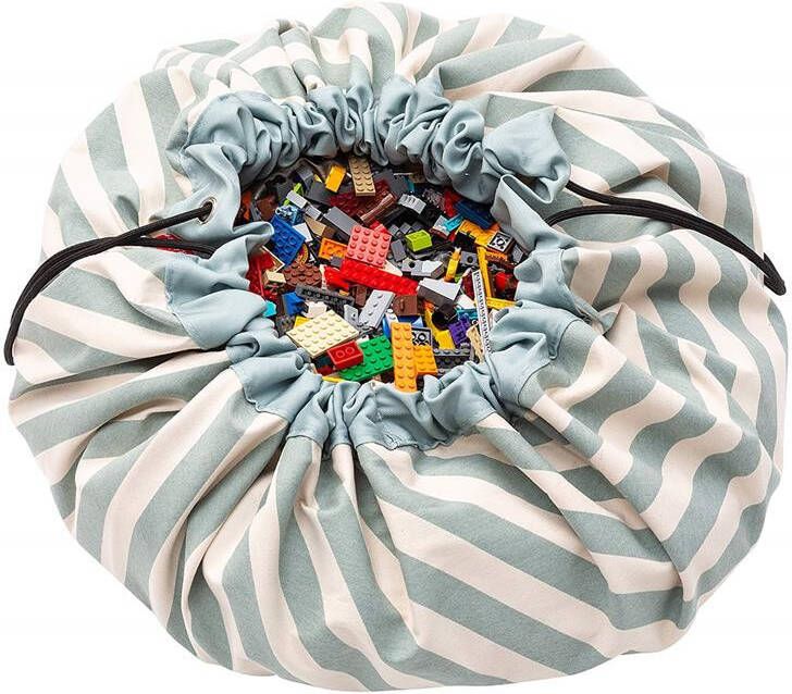 Play & Go Stripes Green toy storage bag