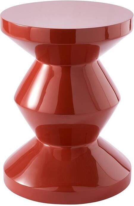 POLSPOTTEN Zig Zag Bijzettafel Koraalrood - Foto 2