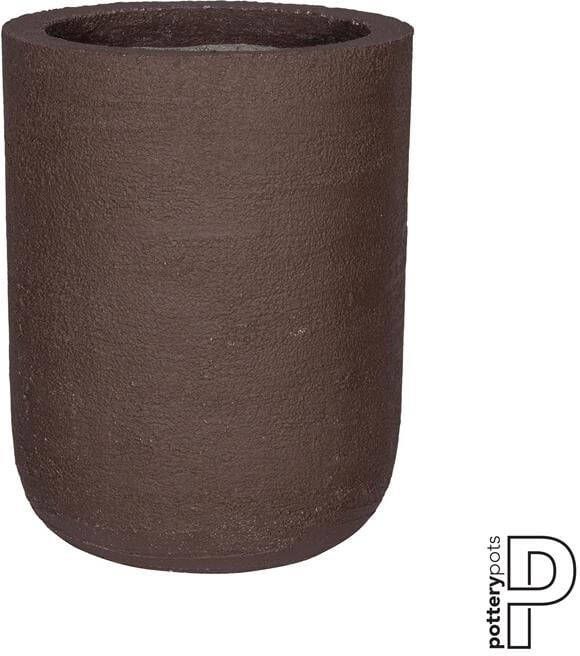 Pottery Pots Bloempot-Plantenbak Dice Dark brown-Bruin D 45 cm H 60 cm