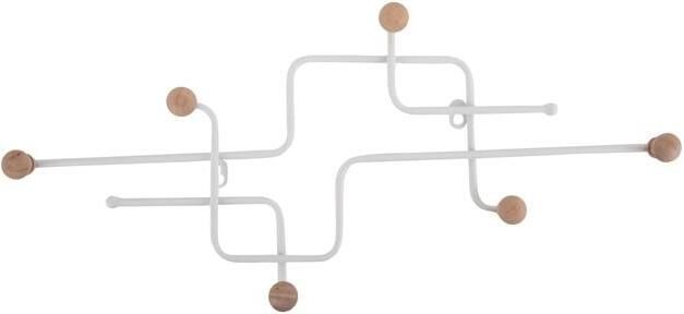 Present time Kapstok Metro Mat Wit- 60.5x4x26.5cm - Foto 2