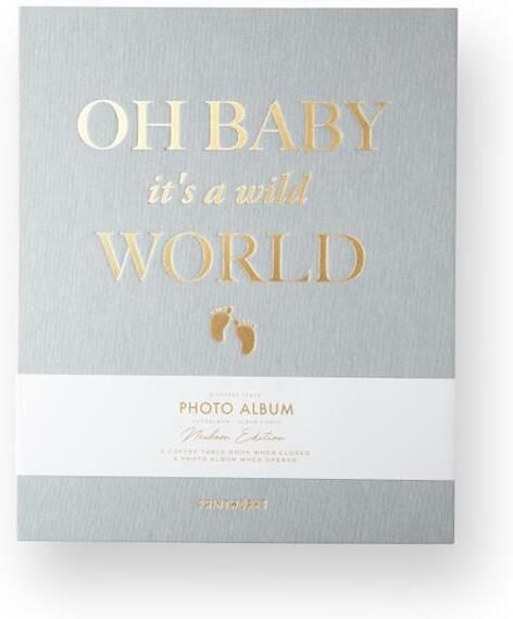 Printworks Fotoalbum Baby it&apos;s a Wild World Grijs