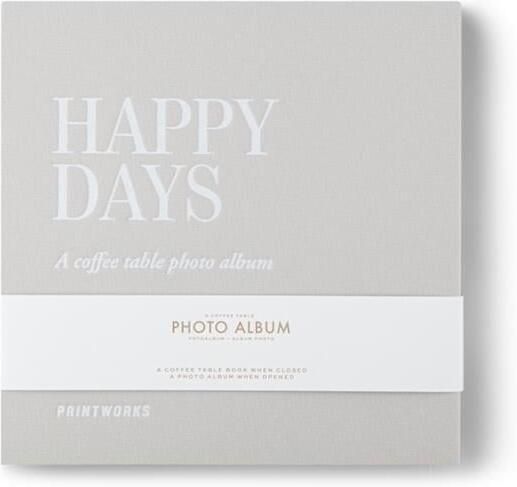 Printworks Fotoalbum Happy Days (S) Grijs