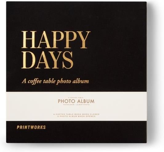 Printworks Fotoalbum Happy Days (S) Zwart