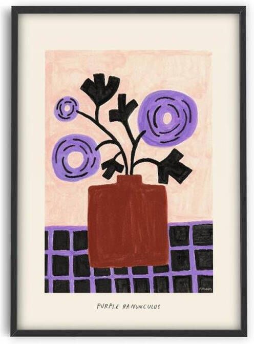 PSTR studio Madelen Purple Ranuculus
