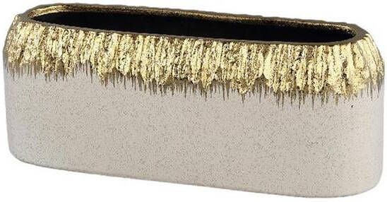 PTMD Bloempot Coira 30x9x11 cm Keramiek Goud