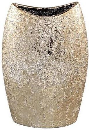 PTMD Bloempot Mamboo 22x11x32 cm Keramiek Goud