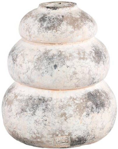 PTMD Bulby Pink cement layered bulb pot round M