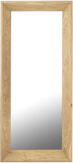 PTMD Chevar Natural oak wood mirror rectangle S