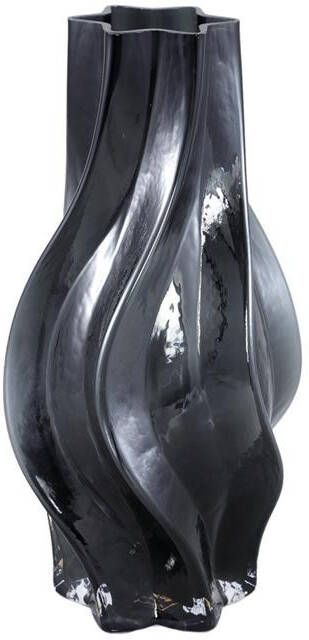 PTMD Florence Vaas 17x17x32 cm Glas Zwart