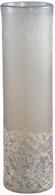 PTMD Loek Vaas 11 x 11 x 40 cm Glas Grijs
