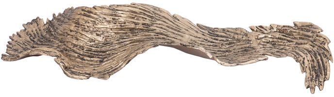 PTMD Aitana Gold Casted Alu Wavy Bowl Large