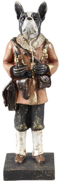 PTMD Arne Brown Poly Dog Statue