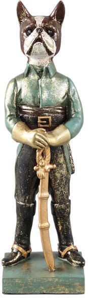 PTMD Arne Green Poly Dog Statue