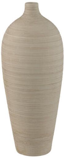 PTMD Cavinn Beige Matt Ceramic Bottle Vase M