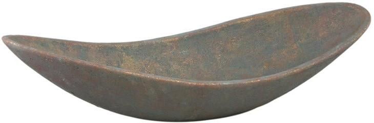 PTMD Dawer Grey Cement Bowl Organic Shape L