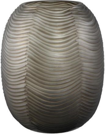 PTMD Elichi Brown Round Glass Vase High