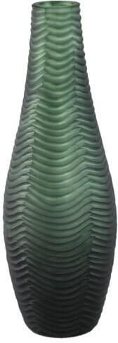 PTMD Elichi Green Round Glass Vase High Small