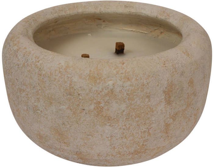 PTMD Gabor Brown Cement Outdoor Candle L